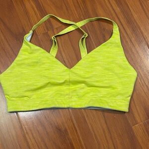 Outdoor voices studio bra in citron size small